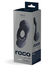 Load image into Gallery viewer, VeDO ROCO Rechargeable Dual Motor Ring - Just Black
