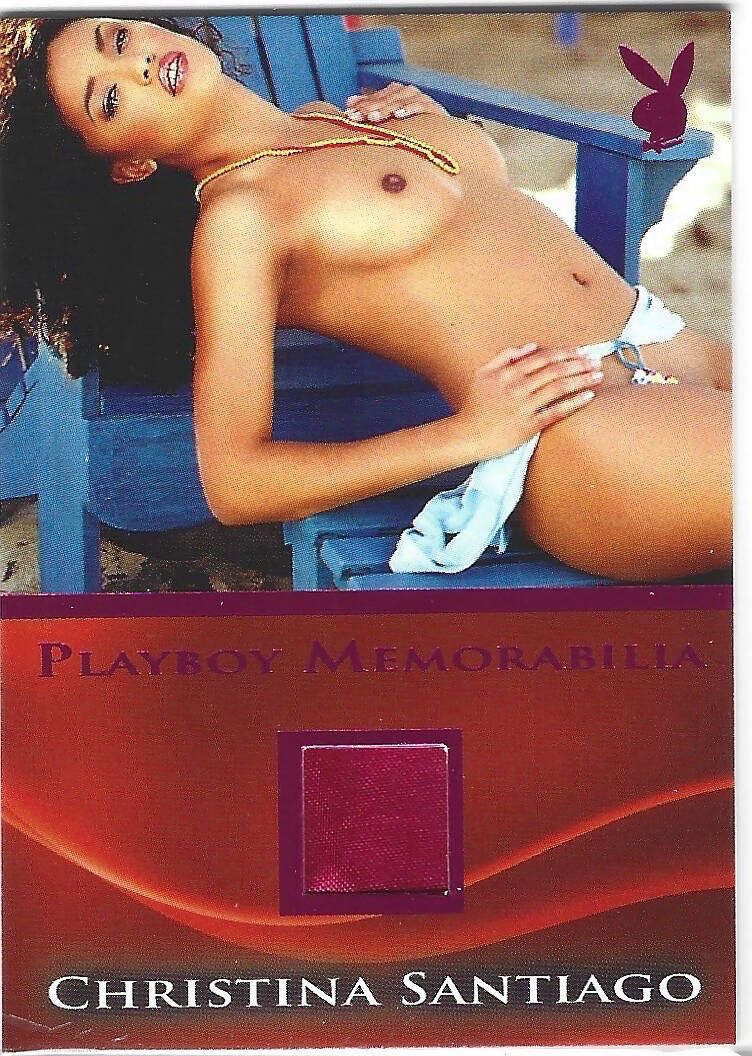 Playboy's Hard Bodies Christina Santiago Pink Foil Memorabilia Card