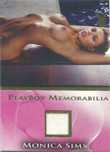 Load image into Gallery viewer, Playboy Sultry &amp; Seductive Monica Sims Memorabilia Card
