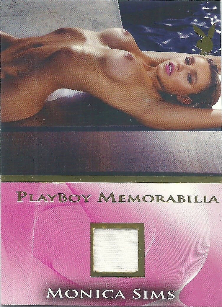 Playboy Sultry & Seductive Monica Sims Memorabilia Card