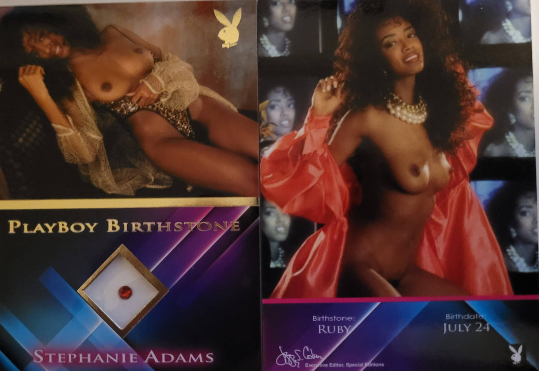PLAYBOY'S SEXY VIXENS GOLD BIRTHSTONE STEPHANIE ADAMS