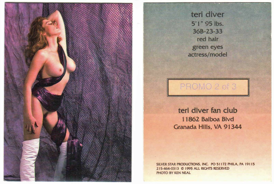 Teri Diver promo card 2 of 3 [Silver Star Productions]