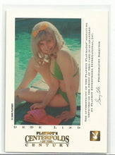 Load image into Gallery viewer, Playboy&#39;s Centerfolds Of The Century Dede Lind Autograph Card
