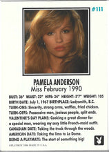 Load image into Gallery viewer, Playboy February Edition Pamela Anderson Card #111
