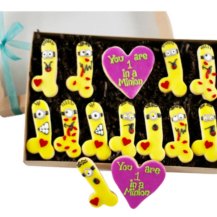 Your 1 in a Minion Pecker Popper Gift Boxed Cookie Set