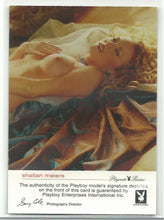 Load image into Gallery viewer, Playboy Playmate Review Shallan Meiers Red Foil Autograph Card
