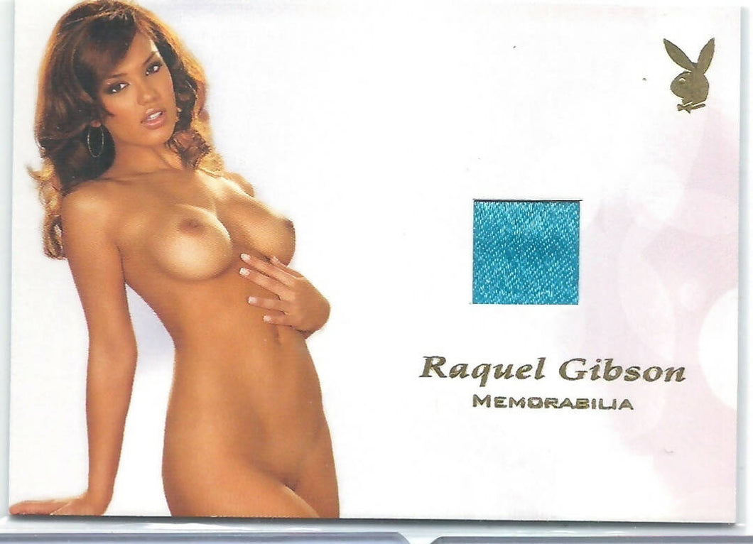 Playboy's Centerfold Update 4 Raquel Gibson Spotlight Memorabilia Card