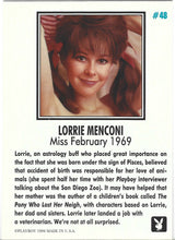 Load image into Gallery viewer, Playboy February Edition Lorrie Menconi Card #48
