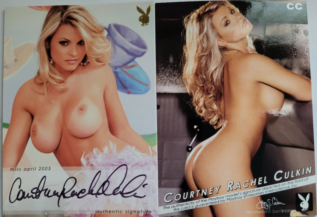 PLAYBOY'S SEXY VIXENS GOLD AUTOGRAPH COURTNEY RACHEL CULKIN