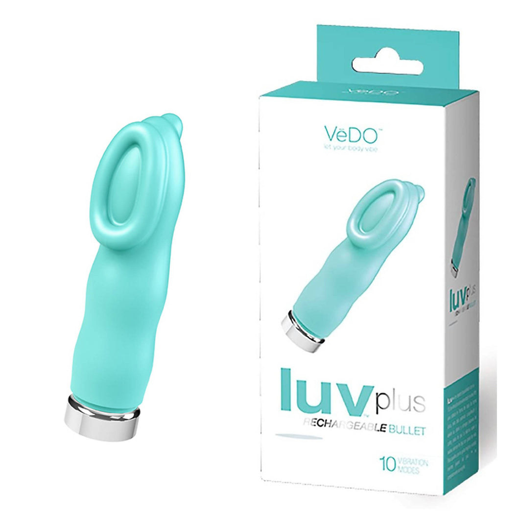 VeDO LUV PLUS Rechargeable Vibe - Tease Me Turquoise