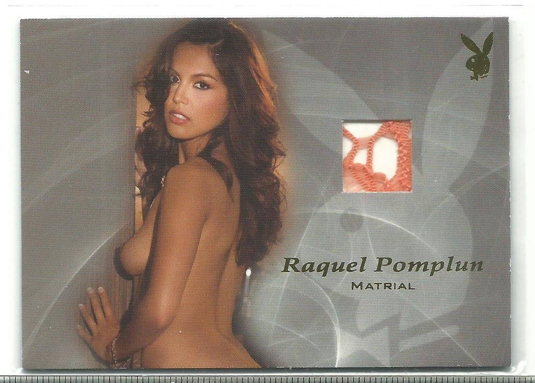 Playboy Sexy Lingerie Raquel Pomplun Spotlight Memorabilia Card