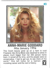 Load image into Gallery viewer, Playboy Centerfold Update 1 (1994 - 1996) Anna-Marie Goddard Card #3
