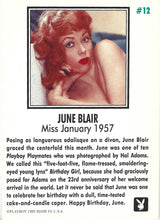 Load image into Gallery viewer, Playboy January Edition June Blair Card #12
