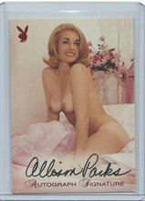 Load image into Gallery viewer, Playboy Playmates of the Year Allison Parks Red Foil Autograph Card
