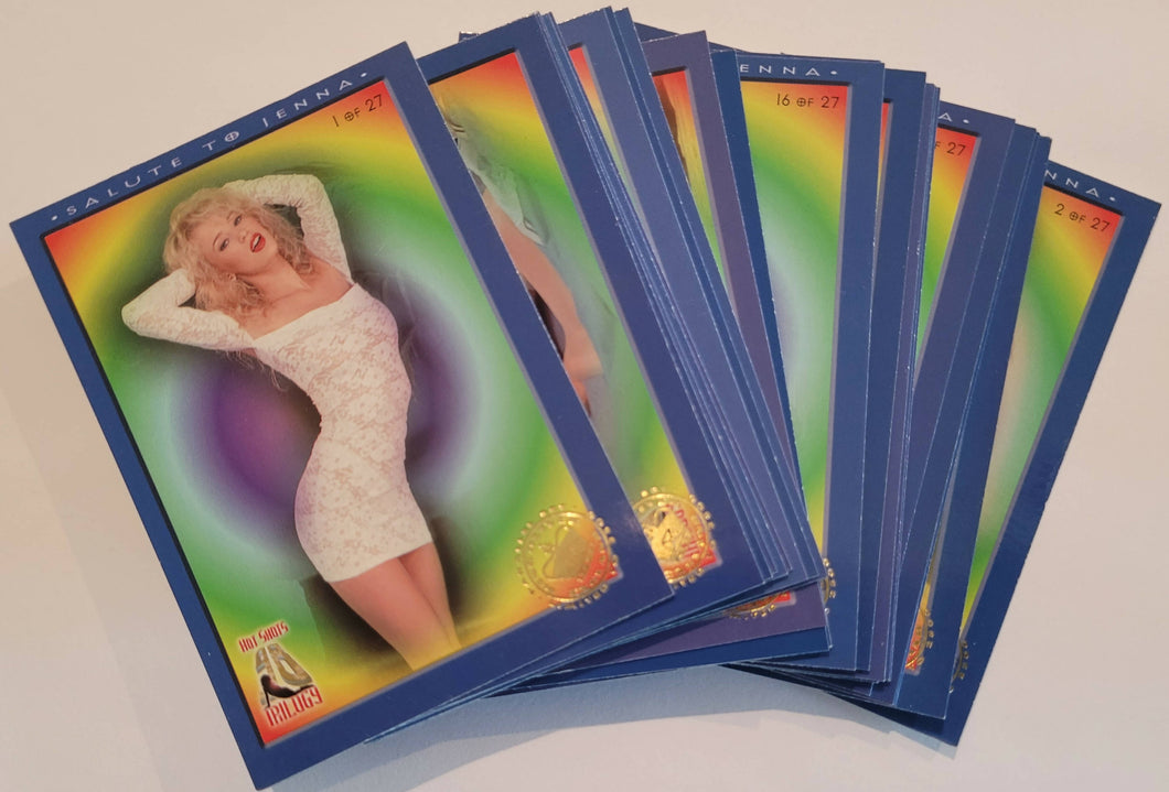 HOT SHOTS 98 TRILOGY I Salute to JENNA 27 Card Set GOLD PARALLEL