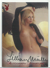 Load image into Gallery viewer, Playboy Playmates of the Year Lillian Muller Red Foil Autograph Card
