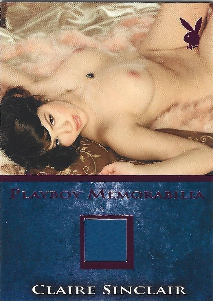 Playboy's Bare Assets Claire Sinclair Pink Foil Memorabilla Card