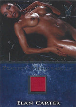 Load image into Gallery viewer, Playboy&#39;s Bare Assets Elan Carter Platinum Foil Memorabilla Card
