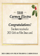 Load image into Gallery viewer, 2021 Girls on Film Xmas Cards Carmen Electra Nude Card
