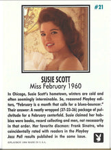 Load image into Gallery viewer, Playboy February Edition Susie Scott Card #21
