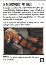 Load image into Gallery viewer, Playboy October Edition Cover Tai Collins Card #112
