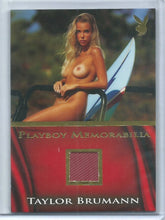 Load image into Gallery viewer, Playboy&#39;s The Book of Lingerie Volume 1 Taylor Brumann Gold Foil Memorabilia Insert Card!
