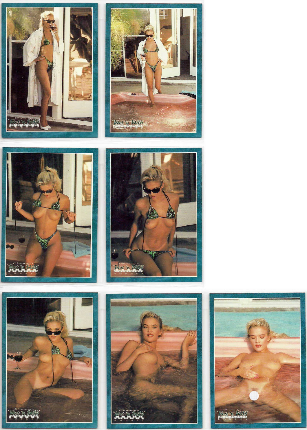 Hot Shots - Dare To Bare - Brandy Wet & Wild subset singles lot [7 cards]