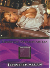 Load image into Gallery viewer, Playboy&#39;s Sexy and Sassy Jennifer Allan Gold Foil Memorabilia Card
