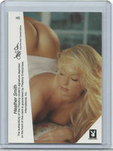 Load image into Gallery viewer, Playboy Lingerie Hot Lace Heather Smith Gold Foil Autograph Card 1
