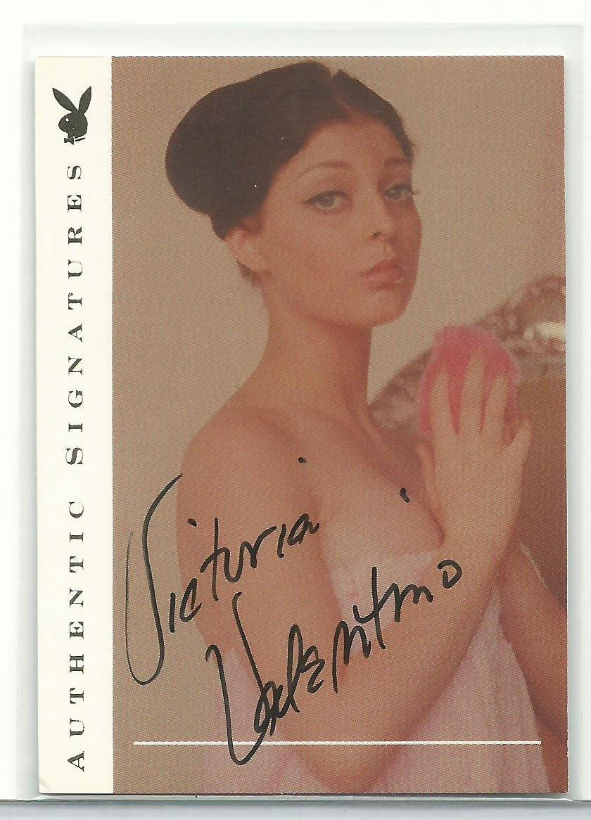 Playboy's Centerfolds Of The Century Victoria Valentino Autograph Card