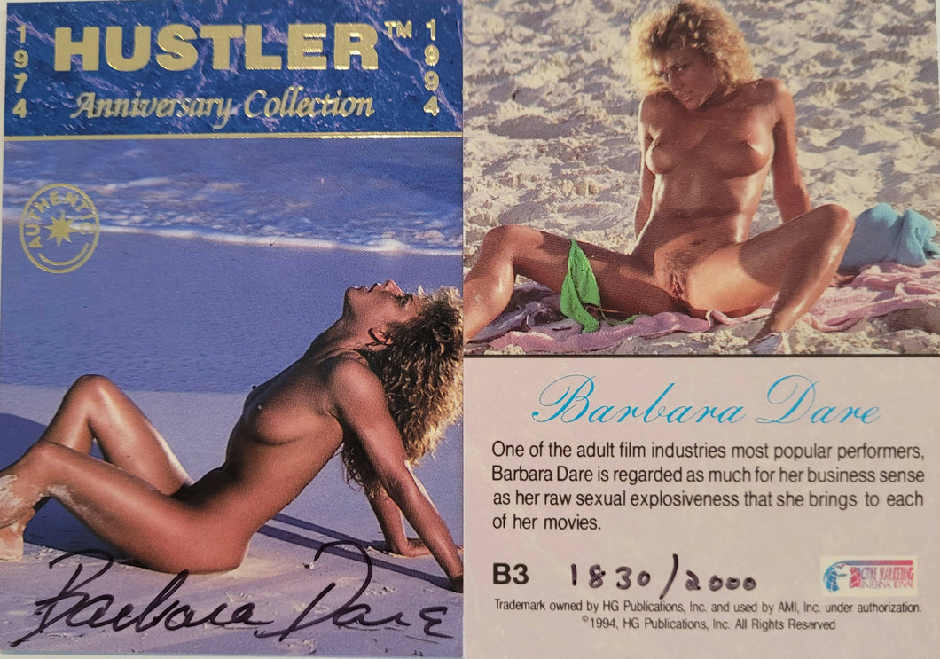 HUSTLER ANNIVERSARY COLLECTION 1974-1994 AUTHENTIC AUTOGRAPH BARBARA D –  Xandebay