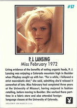 Load image into Gallery viewer, Playboy February Edition P.J. Lansing Card #57
