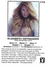 Load image into Gallery viewer, Playboy Centerfold Collector Cards 2011 Thru 2016 #72 Elizabeth Ostrander

