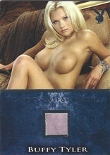 Load image into Gallery viewer, Playboy&#39;s Bare Assets Buffy Tyler Platinum Foil Memorabilla Card
