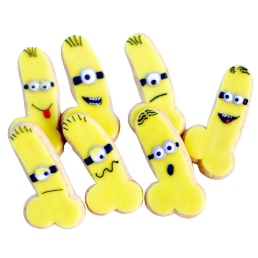 Minion Pecker Popper Cookies