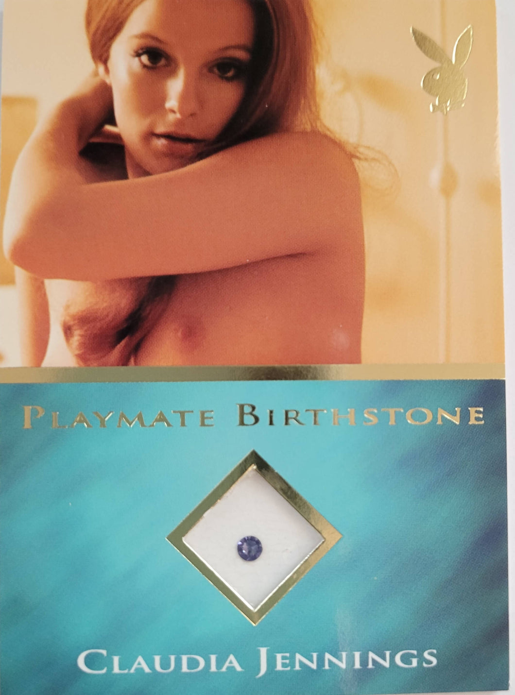 PLAYBOY'S BAREFOOT BEAUTIES GOLD BIRTHSTONE CLAUDIA JENNINGS