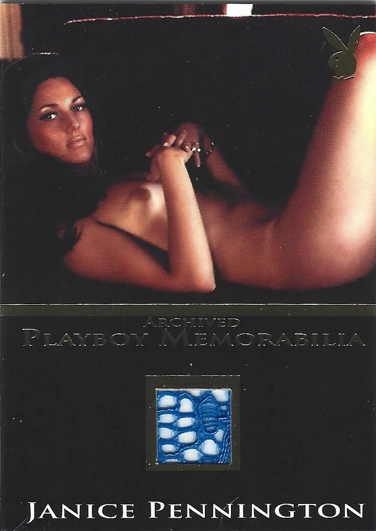 Playboy's Bare Assets Janice Pennington Gold Foil Archived Memorabilia Card