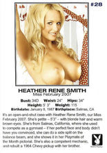 Load image into Gallery viewer, Playboy Centerfold Collector Cards 2006 Thru 2008 #28 Heather Rene Smith
