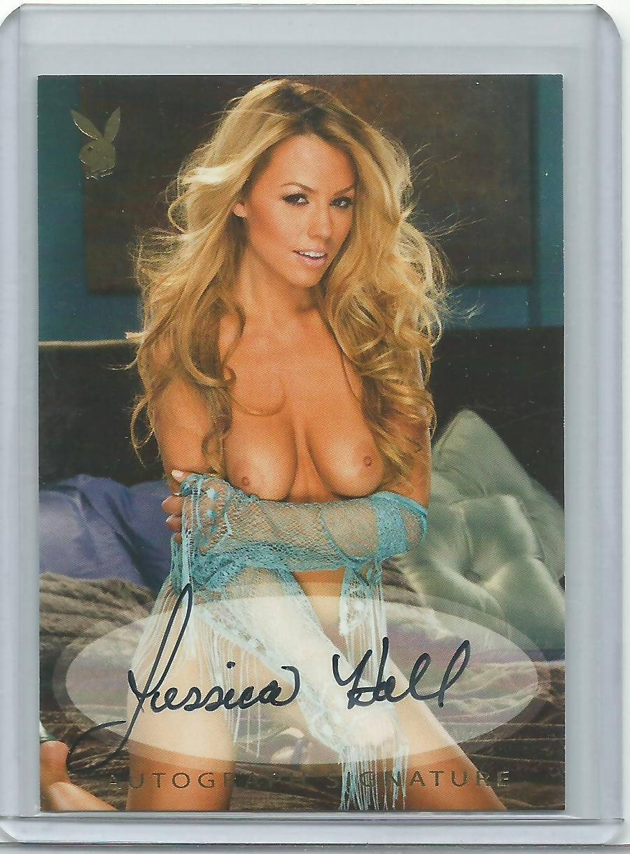 Playboy Lingerie Hot Lace Jessica Hall Gold Foil Autograph Card JH2