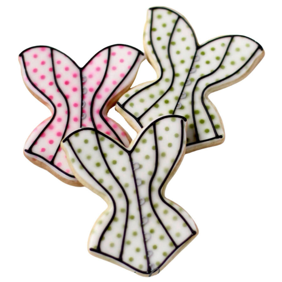 Polka Dot Corset Cookies