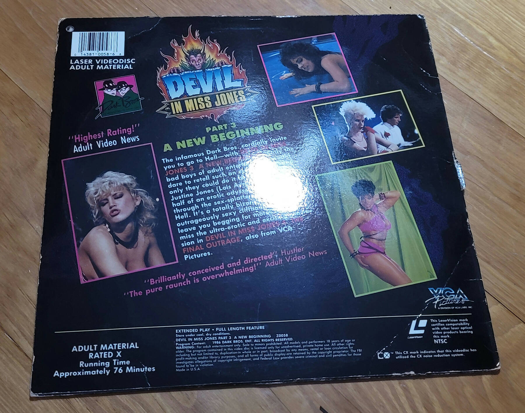 Devil in Miss Jones Part 3: A New Beginning (1986) - LASERDISC - Complete  with Jacket, Disc and Sleeve. Great Working Condition - RARE and VHTF