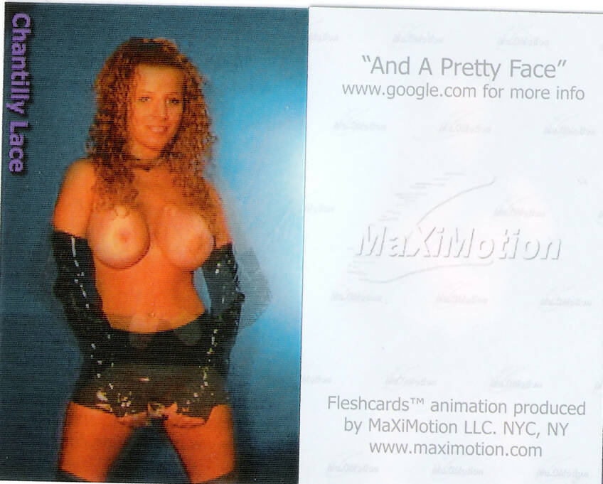 Fleshcards series 2 - Chantilly Lace [and a pretty face]