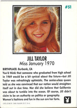 Load image into Gallery viewer, Playboy January Edition Jill Taylor Card #51
