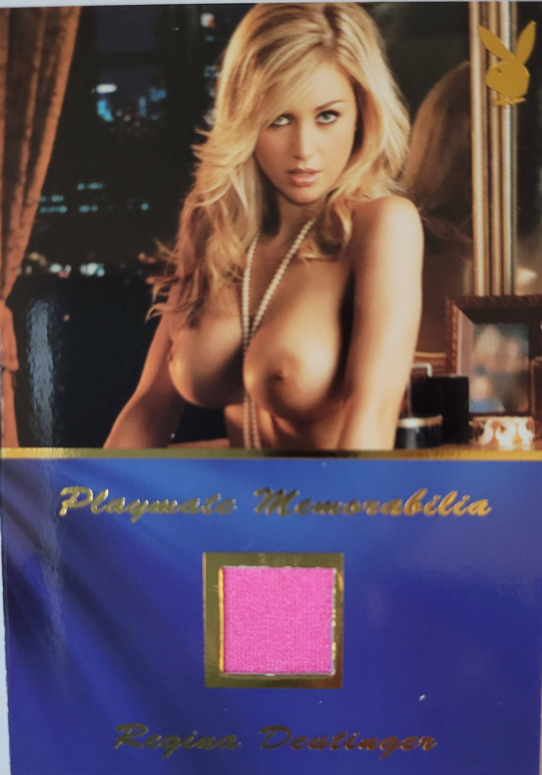 PLAYBOY'S UPDATE 2006-2008 GOLD MEMORABILIA REGINA DEUTINGER