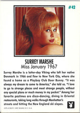 Load image into Gallery viewer, Playboy January Edition Surrey Marshe Card #42
