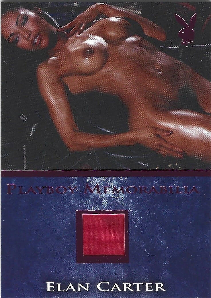 Playboy's Bare Assets Elan Carter Pink Foil Memorabilla Card