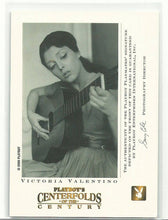 Load image into Gallery viewer, Playboy&#39;s Centerfolds Of The Century Victoria Valentino Autograph Card
