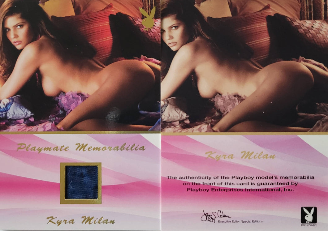 PLAYBOY'S UPDATE 2009-2011 GOLD MEMORABILIA KYRA MILAN