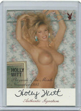 Load image into Gallery viewer, Playboy Centerfold Update 94-96 Holly Witt Red Foil Autograph Card
