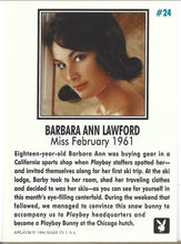 Load image into Gallery viewer, Playboy February Edition Barbara Ann Lawford Card #24
